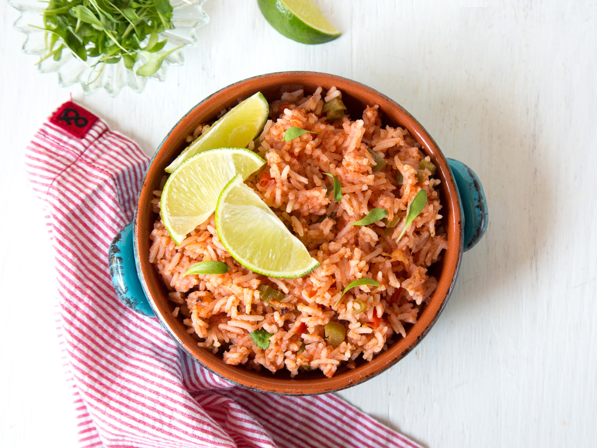 Oven baked mexican rice clearance